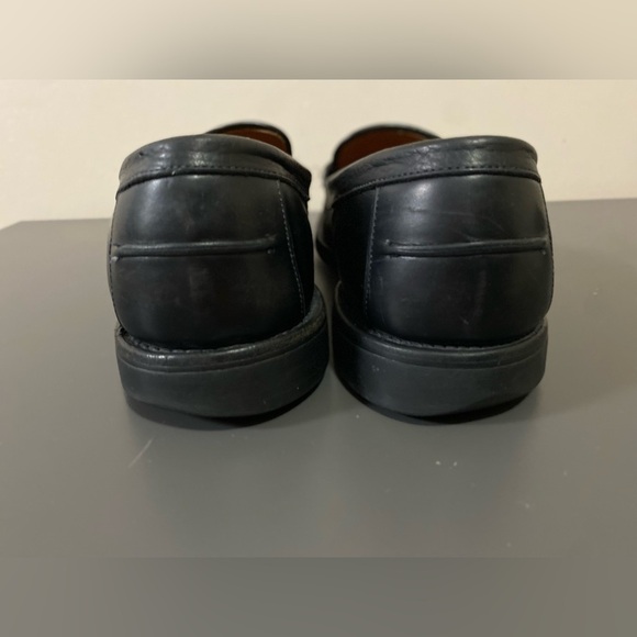 Allen Edmonds Men's Black Leather "Breton" Penny Loafer Rubber Sole Size 10B - Picture 4 of 14